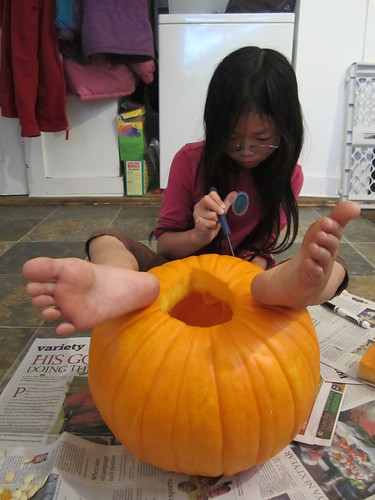 Holding the Pumpkin in Place