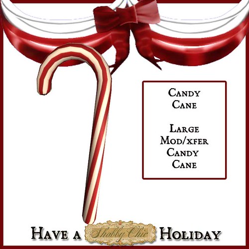 Shabby Chic Mod/Xfer Candy Cane by Shabby Chics