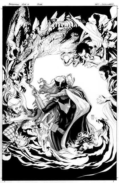 Batwoman 10-cover black and white