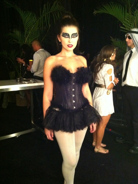 Stunning Black Swan Halloween Costume 2011