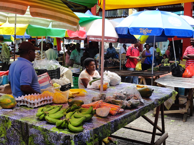 Market in Victoria, Mahe Island, Seychelles