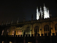 Oxford Museum of Natural History & Magdelan College at night