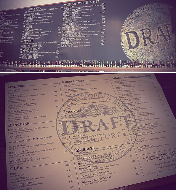 Draft menu