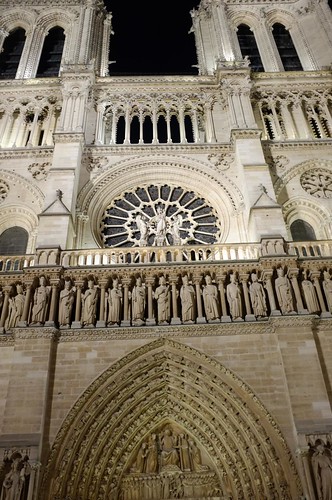notre-dame at night