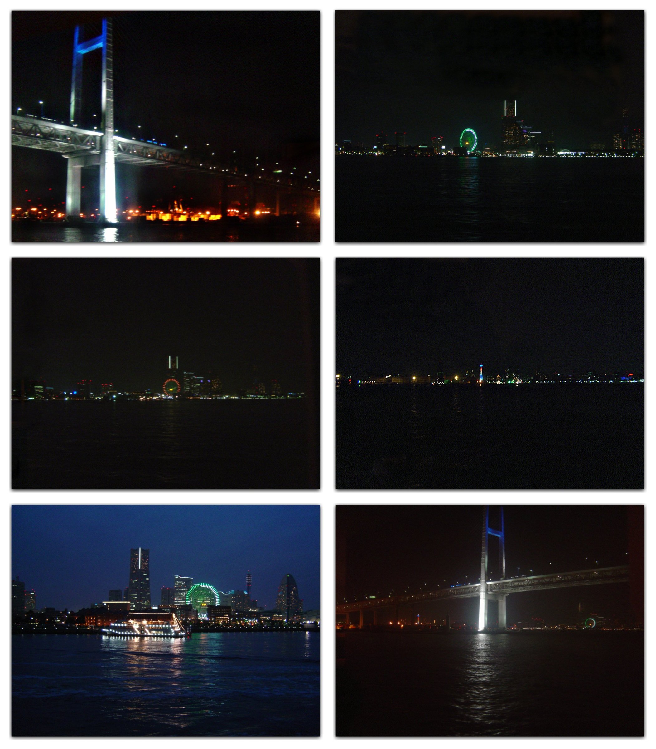 Nighttime views of Yokohama (Japan)