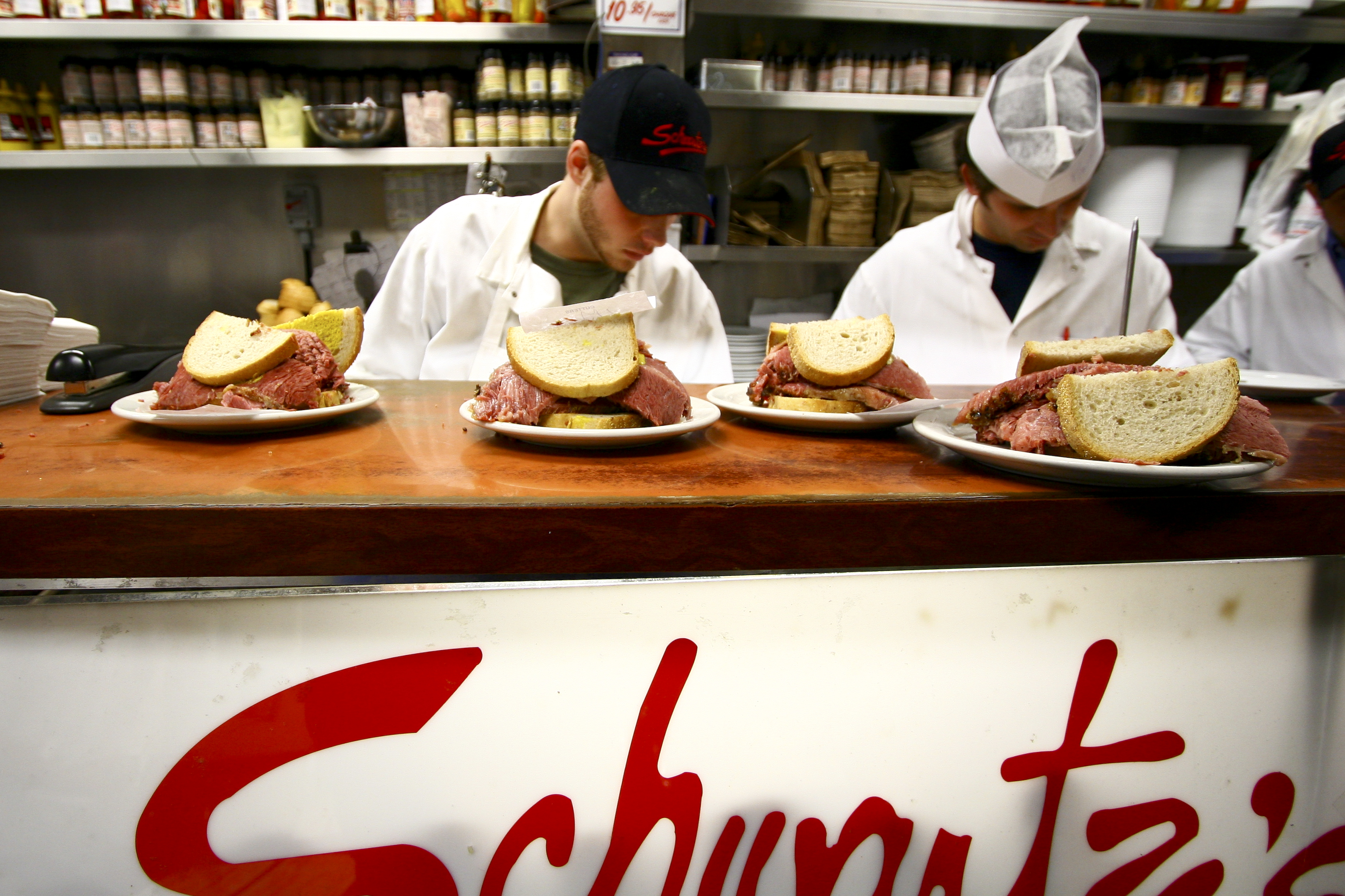 Schwartz's smocked meat sandwiches