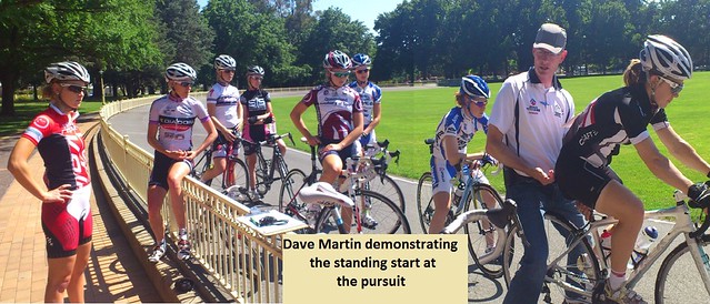 Dave Martin Demonstrating Standing Starts At The Pursuit