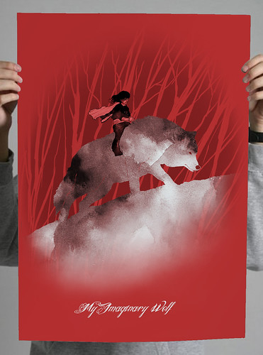 "My Imaginary Wolf" versão poster by rodisleydesign