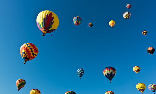 Soaring Group of balloons