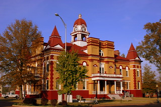 Gibson County Courthouse corner view - Trenton, TN