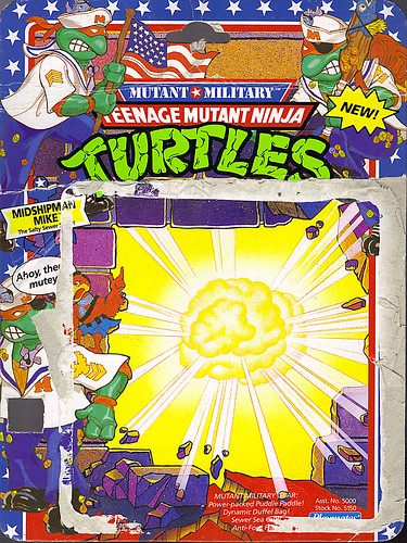 Mutant Military  TEENAGE MUTANT NINJA TURTLES ::  MIDSHIPMAN MIKE ..card backer i (( 1991 ))