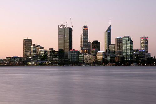 Perth Skyline at Sunset