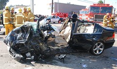 North Hollywood Collision Involving Metro Bus Sends 3 to Hospital. © Photo by Mike Meadows. Click to view more...