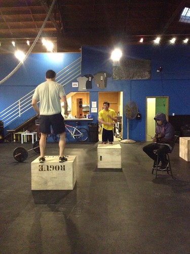 Post WOD box jumpers