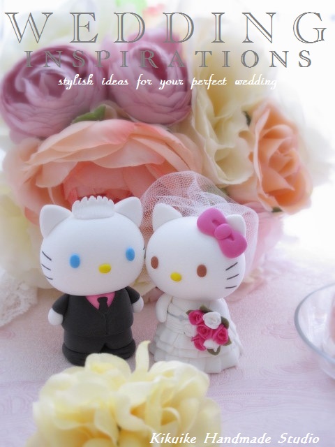 Hello Kitty Wedding Cake Topper