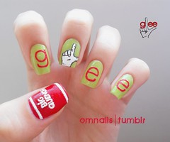 Glee Nails by OH MY NAILS