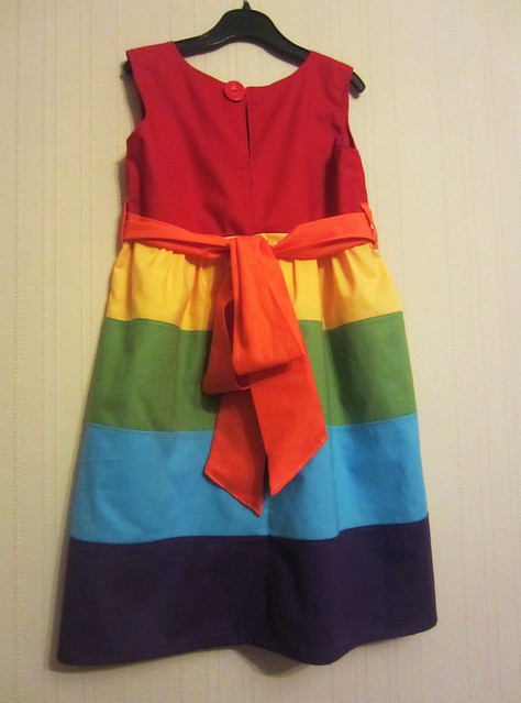 rainbow dress back