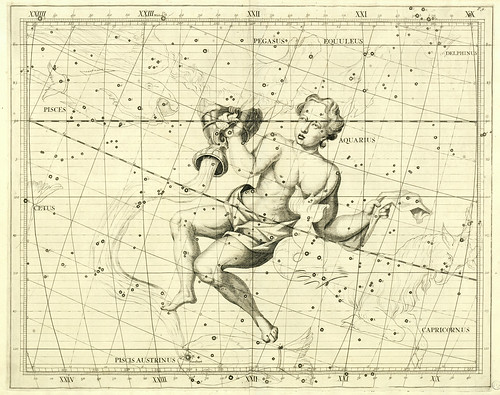 007-Acuario-Atlas Coelestis 1729- John Flamsteed- University of Michigan Shapiro Science Library