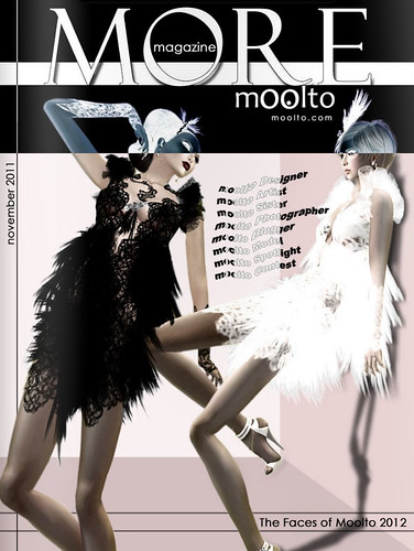 Moolto More Magazine Nov 2011 cover girl - babychampagne sass (left)+ Hatchy Mills (right)^^ by Babychampagne