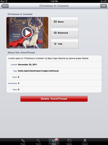 VoiceThread on the iPad: Christmas In Camelot