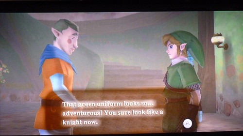 The Legend of Zelda: Skyward Sword Link gets his green tunic