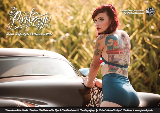 The official Hot Rod PinUp Calendar of Dirk The Pixeleye Behlau 2012 is 