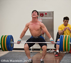China training Olympic weightlifting