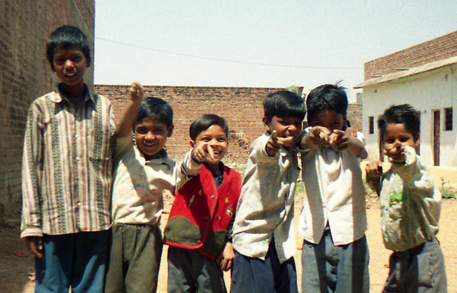 young boys in Khajuraho