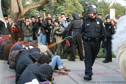 UC Davis iconic pepper spray photo