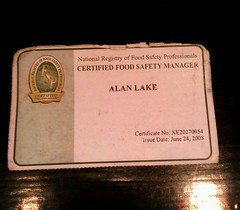 Food safety manager badge