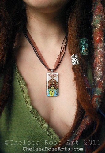 Dread Goddess art pendant