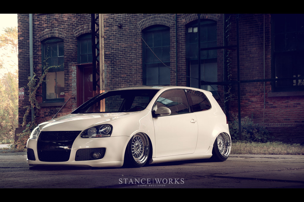 FS 2009 GTI widebody Rotiform'd BBS RS' Airride StanceWorks feature etc