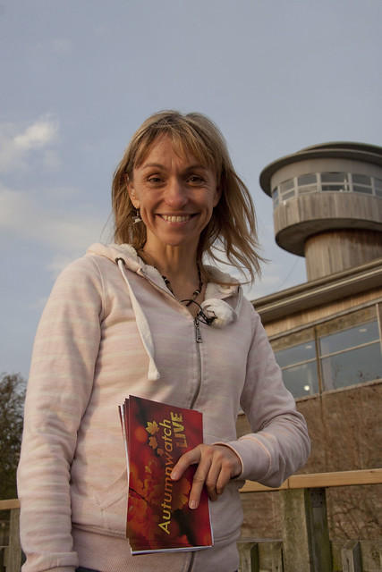 Michaela Strachan shows she's at SLimbridge with the iconic Sloane tower