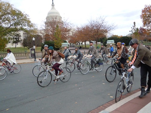 Circling in front of the Capitol