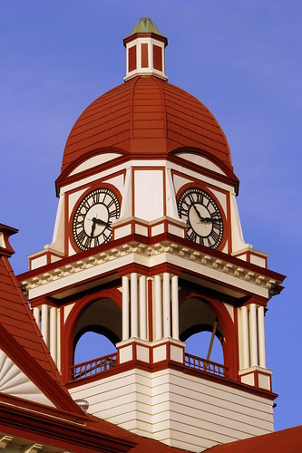 Gibson County Courthouse Clock Tower detail - Trenton, TN