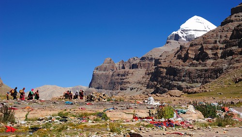 "Jhator" a Sky burial site in the Valley of Gods along the Kailash kora, Tibet by reurinkjan