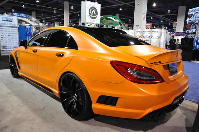 2012 Wald Kitted Orange Pearl wrapped Mercedes Benz CLS 63 AMG
