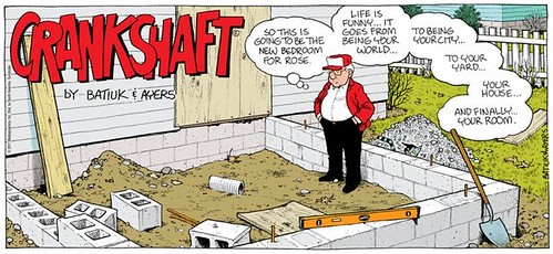 Crankshaft comic by Batiuk & Ayers, 11/27/2011, aging