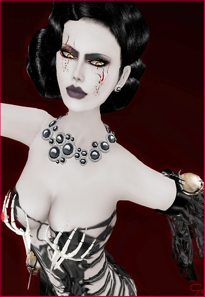 Elvira Halloween styling card spiritofslfashionwordpresscom 