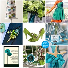Teal & Apple Green wedding theme