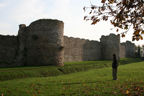 Portchester's wall castle and kuki 