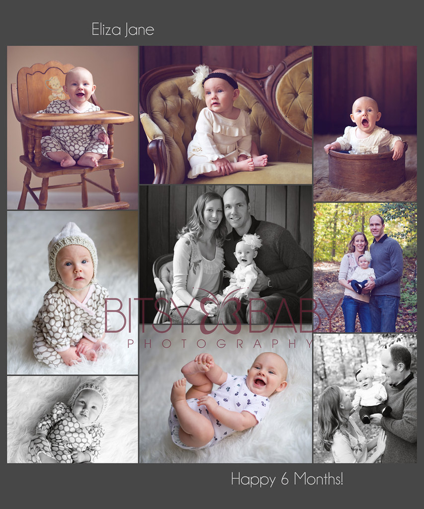 baby photographer 6 month old collage