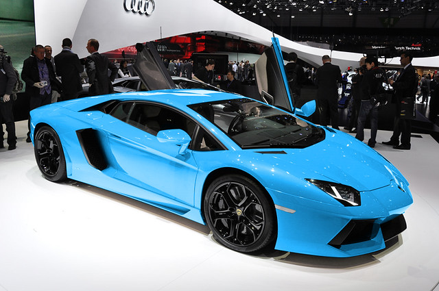 Sick Blue Lamborghini Aventador