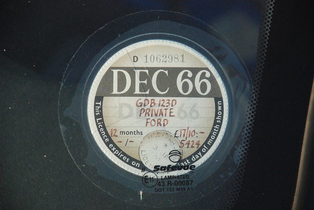 Ford Gulf GT40 Tax Disc