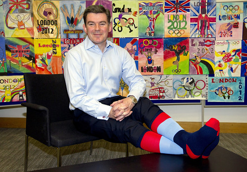 Hugh Robertson 'shows his socks' in aid of Help for Heroes