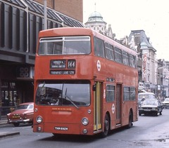 London Transport . DMS1692 THM692M . High Road , Wood Green , London . 13th-August-1980 .