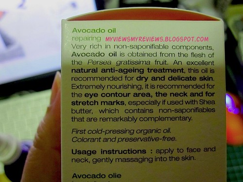 avocado oil label