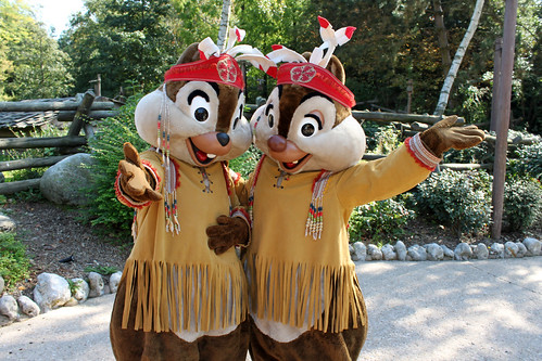 Meeting Native American Chip and Dale