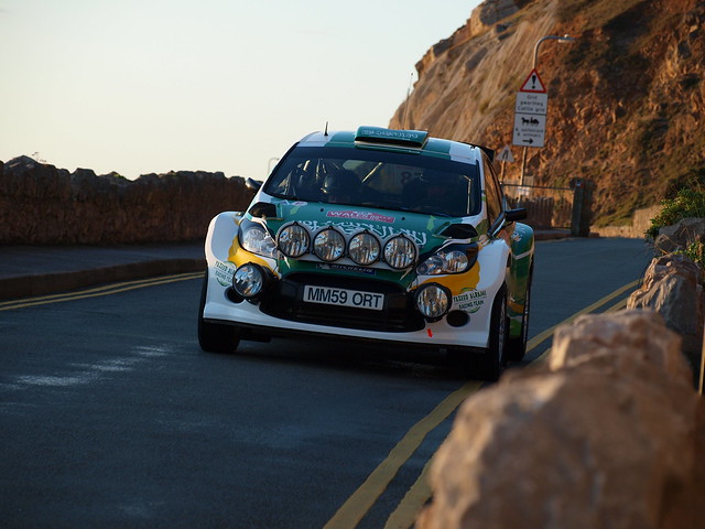  on the 2011 WRC Rally GB Championship The car is a Ford Fiesta S2000