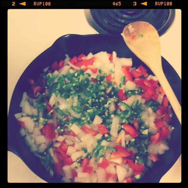 Instragram - onions and peppers